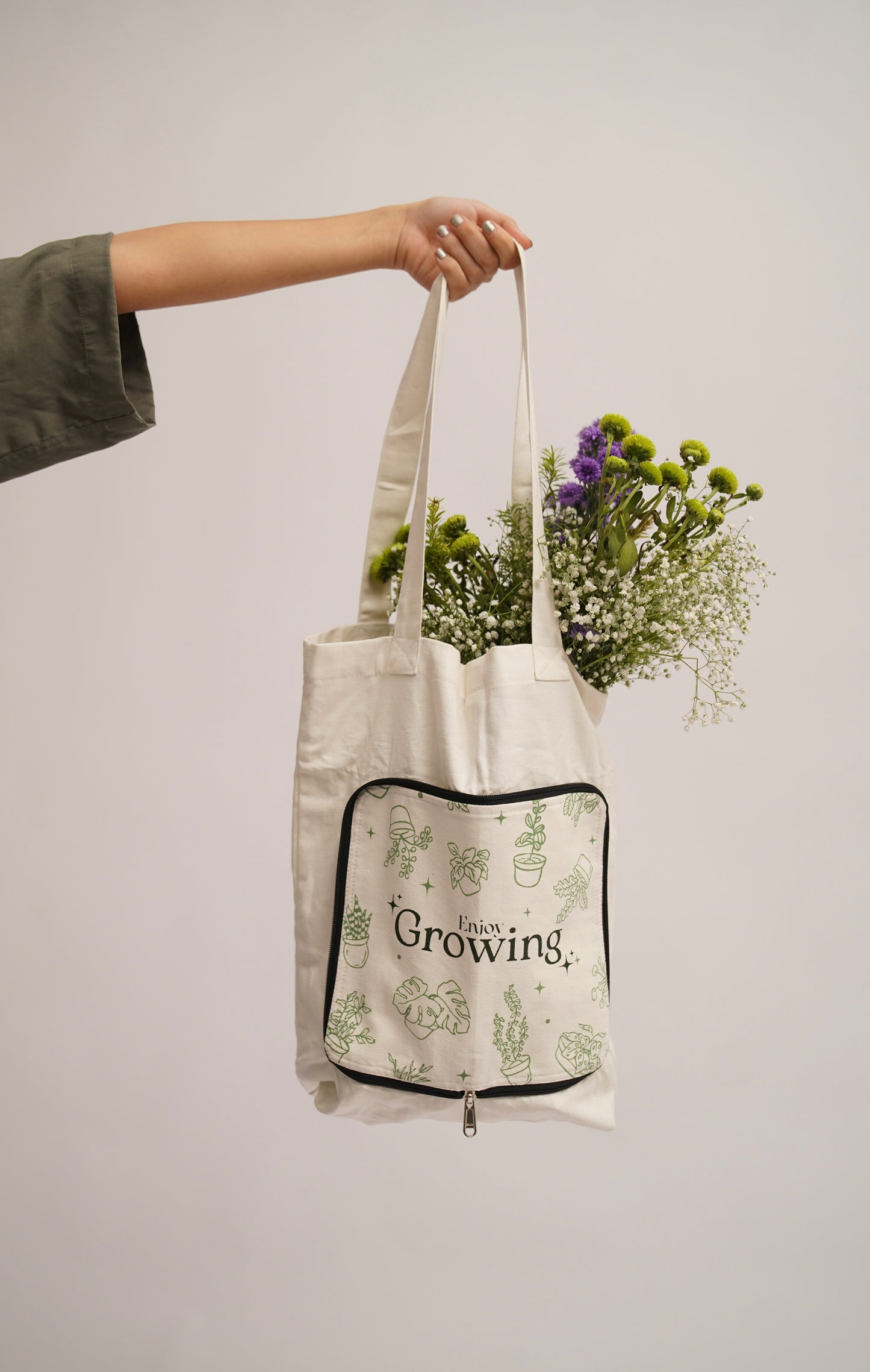 ENJOY GROWING- FOLDABLE TOTE